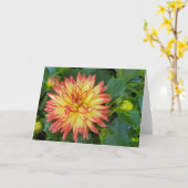 Dahlia Kaart (Gele Bloem)