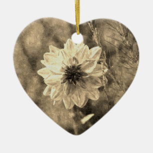 Dahlia Keramisch Ornament