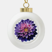 Dahlia Keramische Bal Ornament (Voorkant)