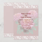 Dahlia Kidds Climax Trouw Uitnodiging Set (Voorkant / Achterkant)