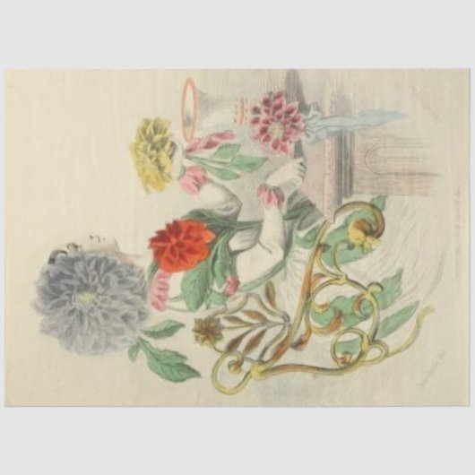 Dahlia Lady Floral ontkoppelen papier  (Voorkant)