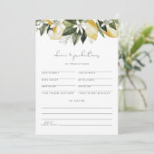 DAHLIA Lemon Baby Advice and Predictions Kaart (Staand voorkant)