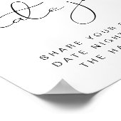 DAHLIA Lemon Citrus Datum januari Poster nacht (Hoek)