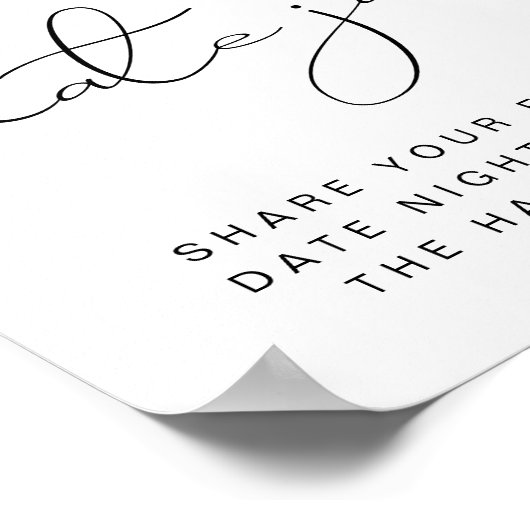 DAHLIA Lemon Citrus Datum januari Poster nacht (Hoek)