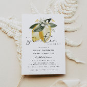 DAHLIA Lemon Citrus Fruit Summer Baby shower Kaart