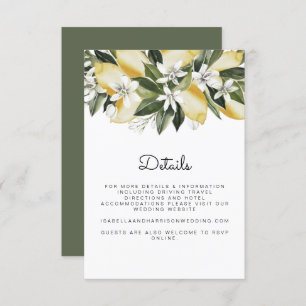 Dahlia - Lemon Citrus Garden Fruit - Creditcard Kaart