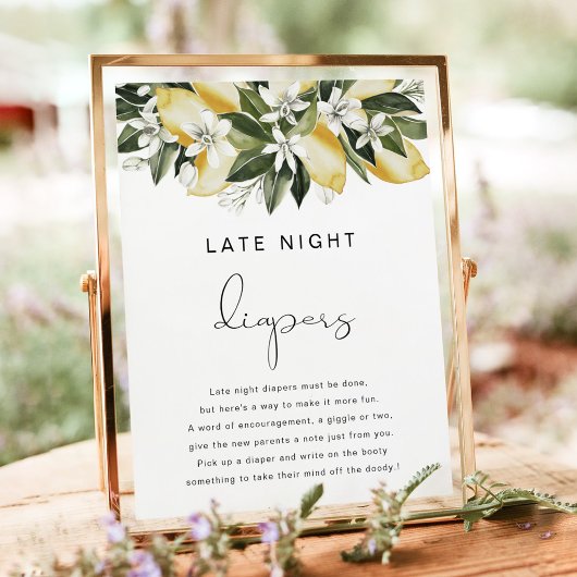 DAHLIA Lemon Late Night Luier Game Poster