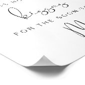 DAHLIA Lemon Raad hoeveel kussen Bruidsmeisjesfees Poster (Hoek)