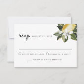 Dahlia - Lemon Tropical Citrus Botanical Fruit Kaart (Voorkant)