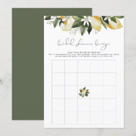 DAHLIA Lemon Vrijgezellenfeest Bingo Game Kaart