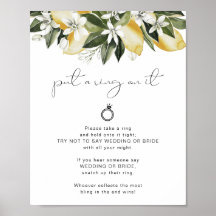 DAHLIA Lemon Zeg geen Bruid of Ring Game Poster