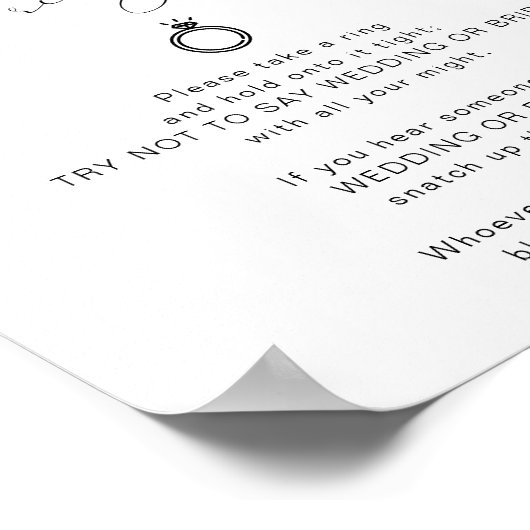 DAHLIA Lemon zegt geen Poster van de Bride of van  (Hoek)