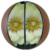 Dahlia Light Yellow Flower Mini Basketbal (Verticaal)