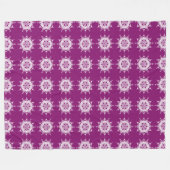 Dahlia Mandala Fleece Deken (Voorkant (Horizontaal))