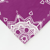 Dahlia Mandala Fleece Deken (Hoek)
