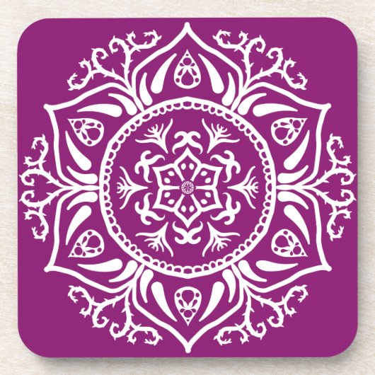 Dahlia Mandala Onderzetter (Voorkant)