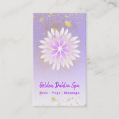 *~* Dahlia Mandala Pastel Lavender Pink AP2 Visitekaartje (Voorkant)