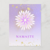 *~* Dahlia Mandala Pink Pastel Lavender AP2 Briefkaart (Voorkant)