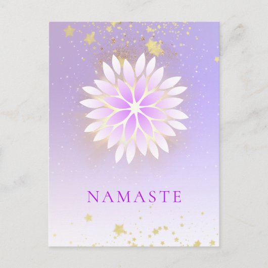 *~* Dahlia Mandala Pink Pastel Lavender AP2  Briefkaart (Voorkant)