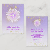 *~* Dahlia Mandala Pink Pastel Lavender AP2 Visitekaartje (Voorkant / Achterkant)