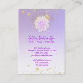 *~* Dahlia Mandala Pink Pastel Lavender AP2 Visitekaartje (Achterkant)