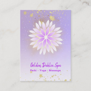*~* Dahlia Mandala Pink Pastel Lavender AP2 Visitekaartje