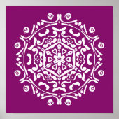 Dahlia Mandala Poster (Voorkant)