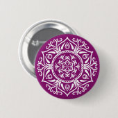 Dahlia Mandala Ronde Button 5,7 Cm (Voorkant /achterkant)