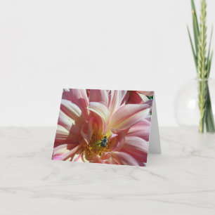 Dahlia met Bee Kaart