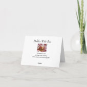Dahlia met Bee Kaart (Achterkant)