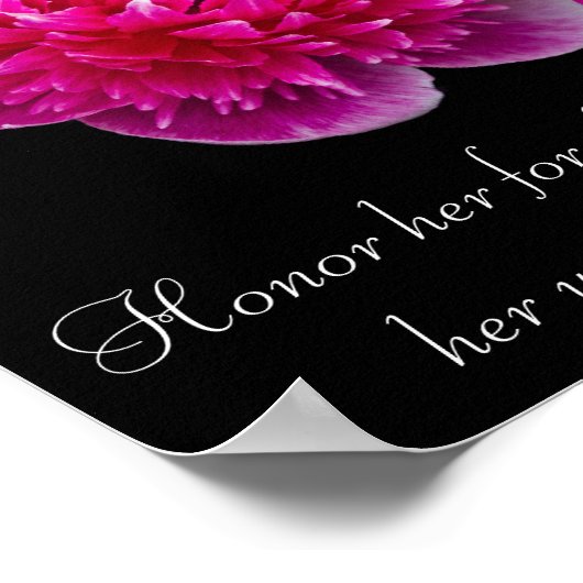 Dahlia Moederdag Bijbel vers Proverbs 31 Poster (Hoek)