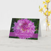 Dahlia Moederdag Mom Kaart (Gele Bloem)