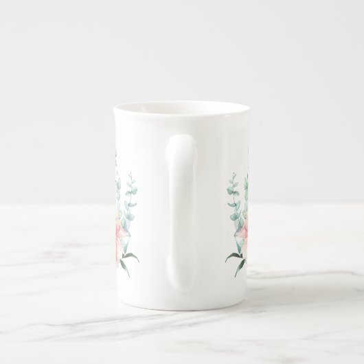 Dahlia Mystique Waterverf Bone China Mok (Achterkant)