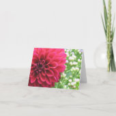 Dahlia Note Cards Kaart (Voorkant)