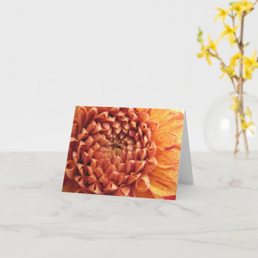 Dahlia - Notecard Kaart (Gele Bloem)