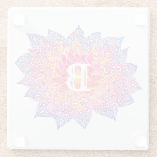 Dahlia Onderzetter Glazen Onderzetter (Achterkant)