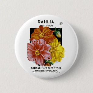 Dahlia Oude Zaad Zakje Ronde Button 5,7 Cm