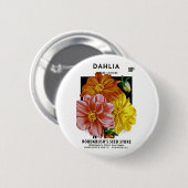 Dahlia Oude Zaad Zakje Ronde Button 5,7 Cm (Voorkant /achterkant)
