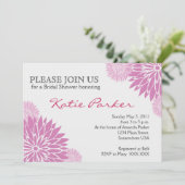 Dahlia Paarse Flower Kaart (Staand voorkant)