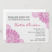 Dahlia Paarse Flower Kaart (Voorkant / Achterkant)