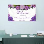 Dahlia Paarse Lavender Lila Floral Wedding Spandoek (Beurs)