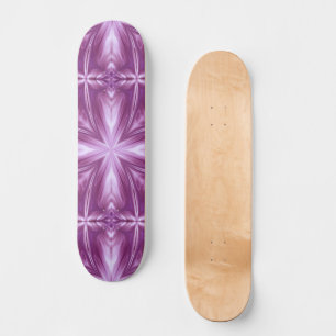 Dahlia Paarse Milky White Clouds Abstract Patroon Persoonlijk Skateboard