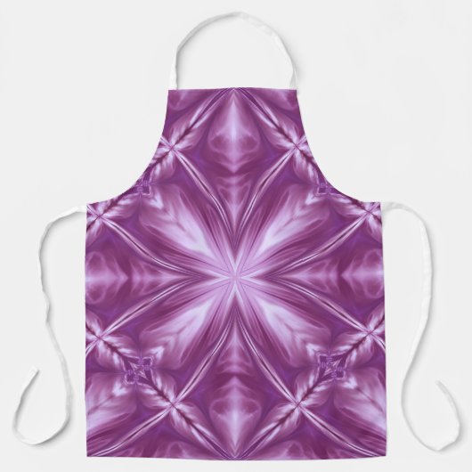 Dahlia Paarse Milky White Clouds Abstract Patroon Schort (Voorkant)