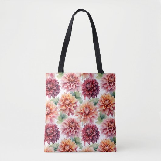 Dahlia Painting Tote Bag (Voorkant)