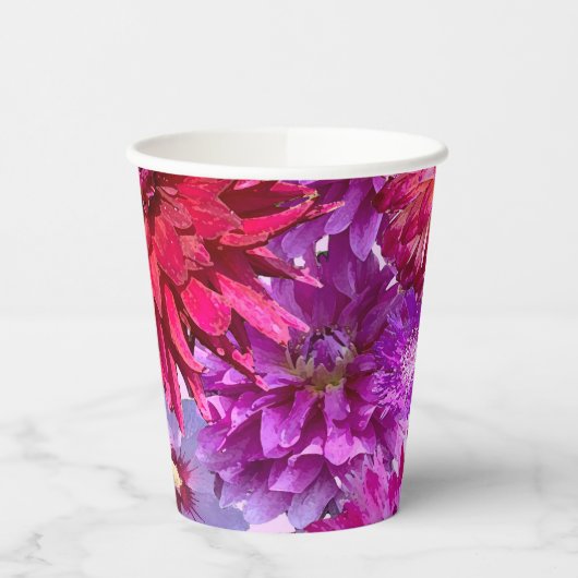 Dahlia papieren beker, Dahlia Party Cup Papieren Bekers (Links)
