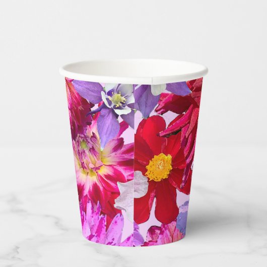 Dahlia papieren beker, Dahlia Party Cup Papieren Bekers (Rechts)