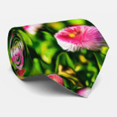  dahlia-patroon stropdas (Opgerold)