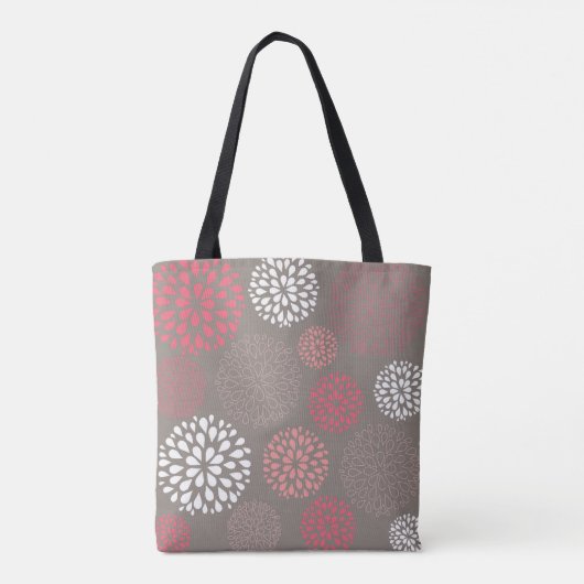 Dahlia Pattern Tote Bag (Achterkant)