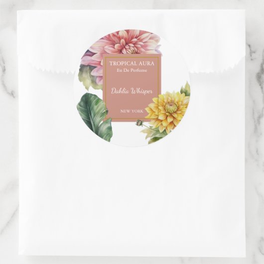 Dahlia Perfume Label (Tas)
