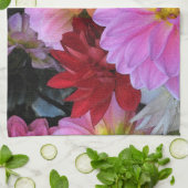 Dahlia Petals Theedoek (Gevouwen)